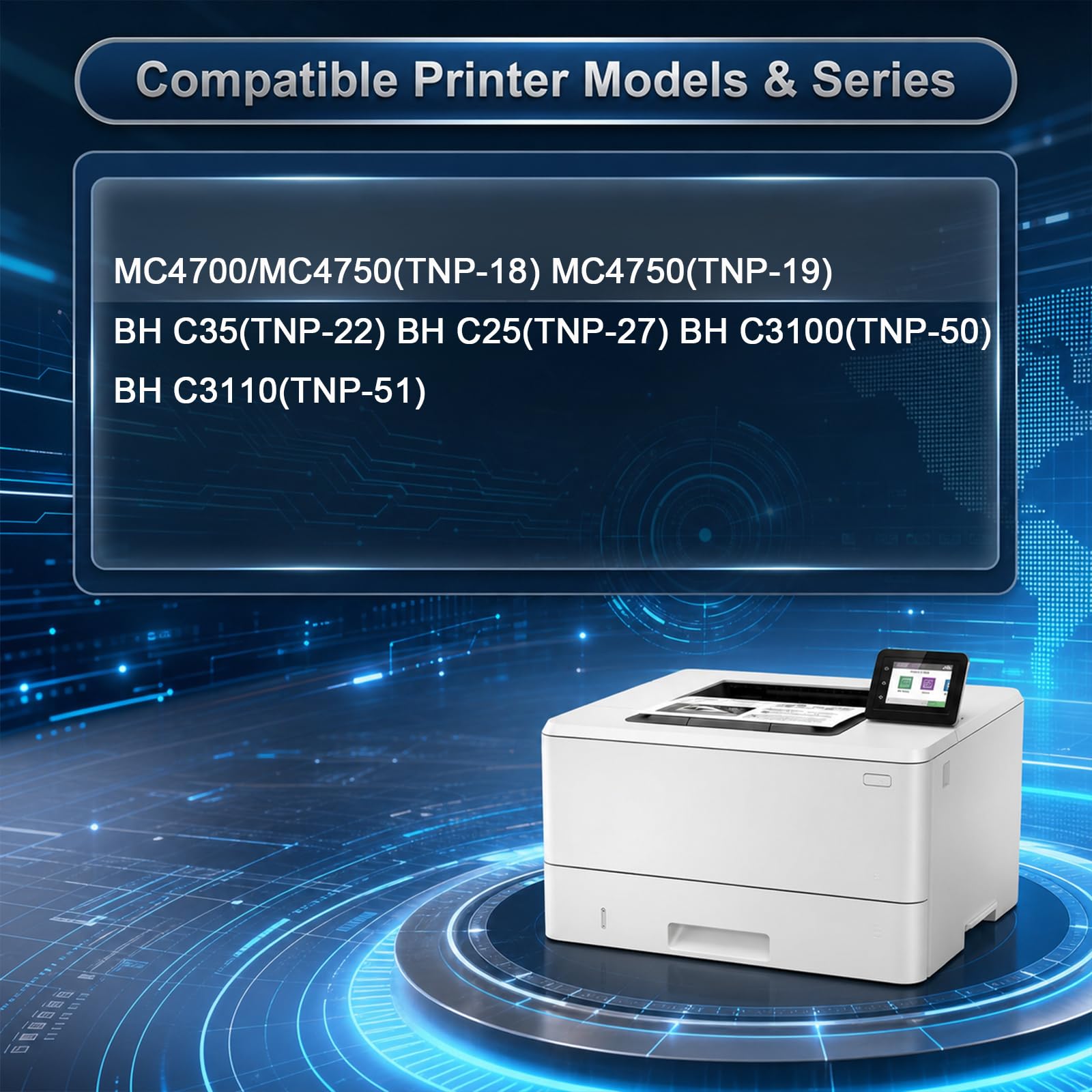 Contenitore toner di scarto WB-P03, compatibile con Konica Minolta WBP03 A4Y5WY1, funziona con stampanti Bizhub MC4700 MC4750 BH C35 C25 C3100 C3110