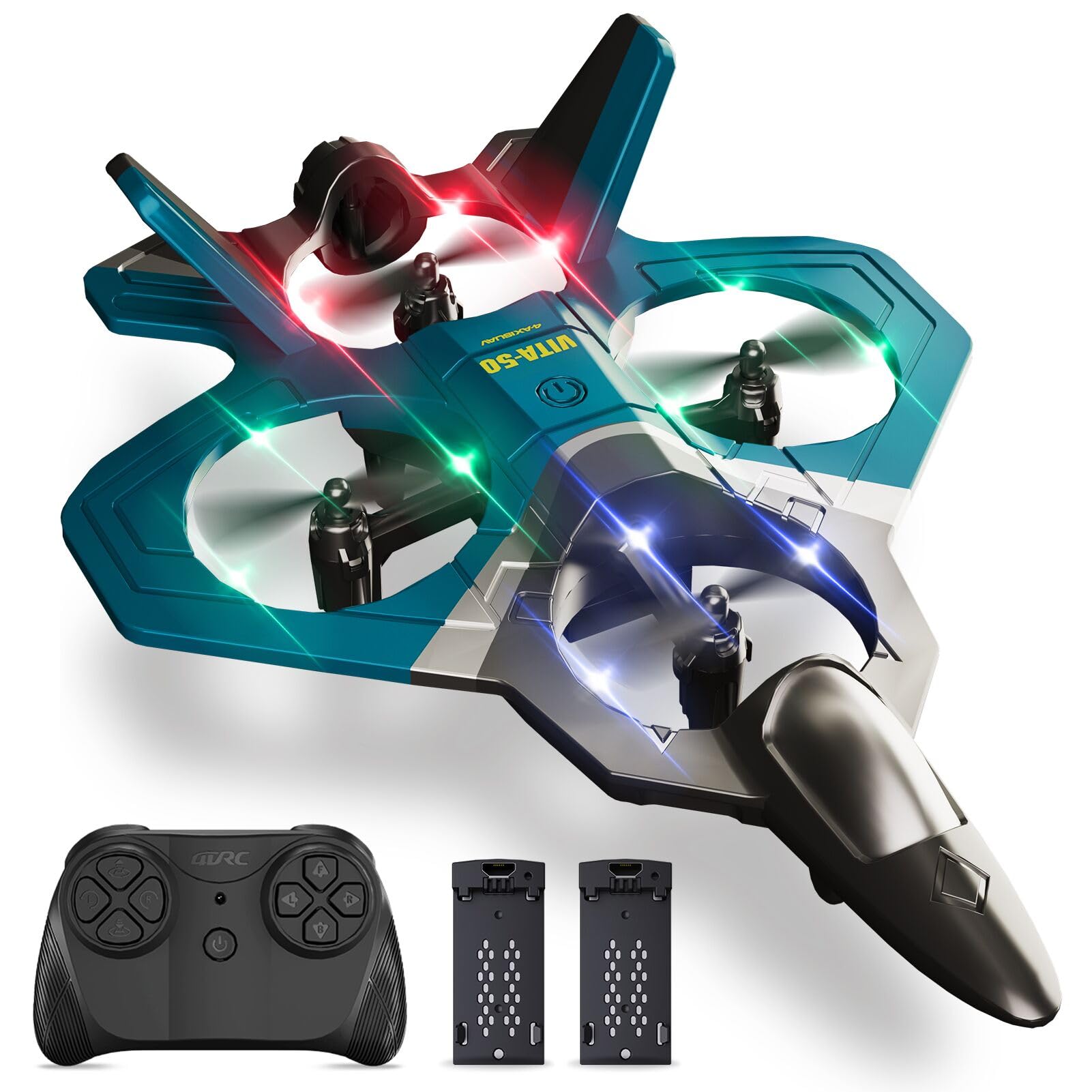 Photo 1 of 4DRC Foam RC Plane, Green, 2 Batteries