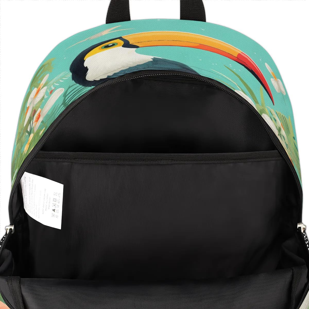 Tropical Toucan Backpack for Women Men Laptop Backpack Work Bag Travel Hiking Camping Casual Daypack