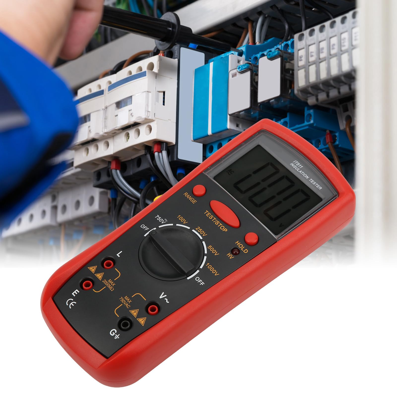 Tester di Resistenza di Isolamento IT811, Misuratore con Misuratori di Visualizzazione LCD Digital Megohm Electrical Strumenti di Misurazione