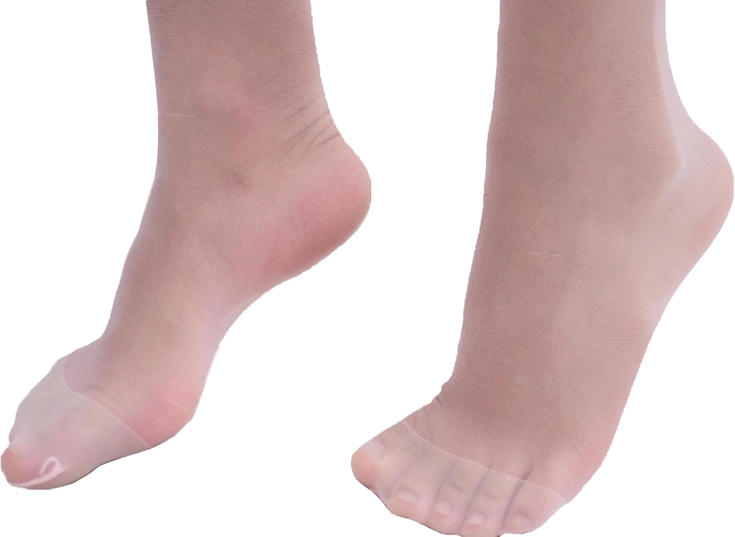 Light Pink Thigh High Stockings for Women Sexy Lace Top Stockings Stay Up with Silicone Thigh High Nylons Silk Sheer Tights Lingerie for Women - Image 6