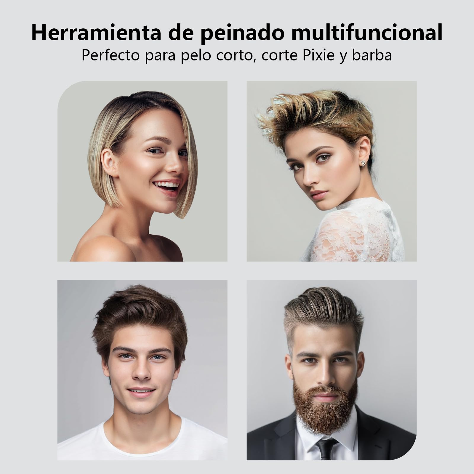 DSHOW Plancha de Pelo, Mini Plancha de Pelo para Mujer y Hombre, Doble Voltaje con Temperatura Ajustable, Apagado Automático, 15s Calentamiento Rápido