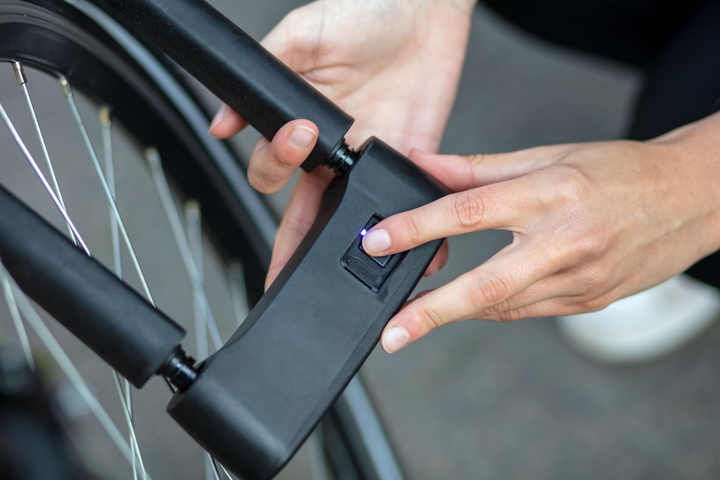 Prophete Antivol de vélo en U avec capteur d'empreintes digitales