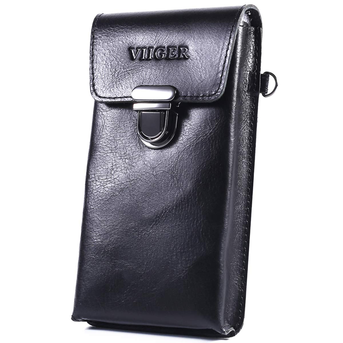 Amazon | VIIGER メンズレザーホルスター、ベルトクリップ式ポーチ 