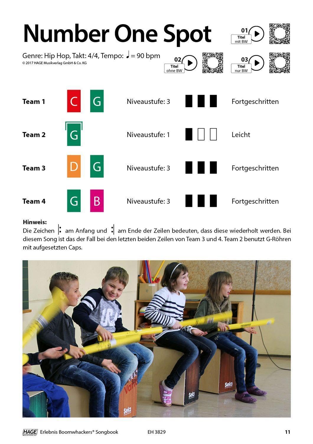 Erlebnis Boomwhackers® Songbook (mit MP3-CD): 10 moderne Songs in verschiedenen Stilrichtungen. Ohne Vorkenntnisse Boomwhackers® spielen - Fu¨r alle Altersstufen!