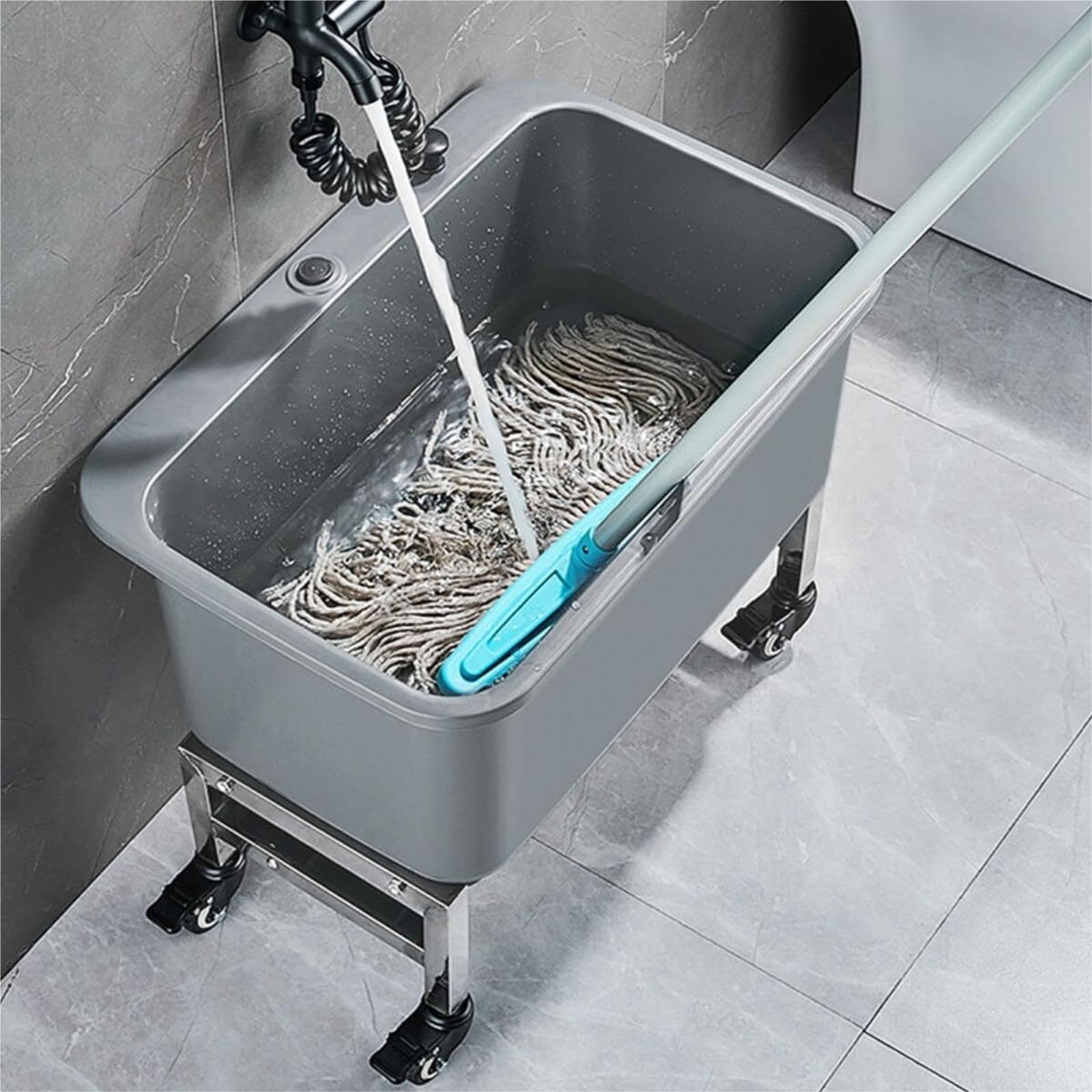 Lavandino for scopa da pavimento Freestanding e vasca for scopa in plastica
