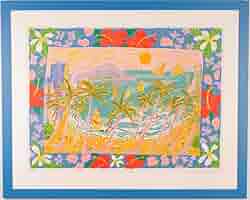 ケン・ドーン　KenDone シルクスクリーン　サイン付　壁掛け　版画 楽天市場】ケン・ドーン シドニー港のオペラハウス ポップアート