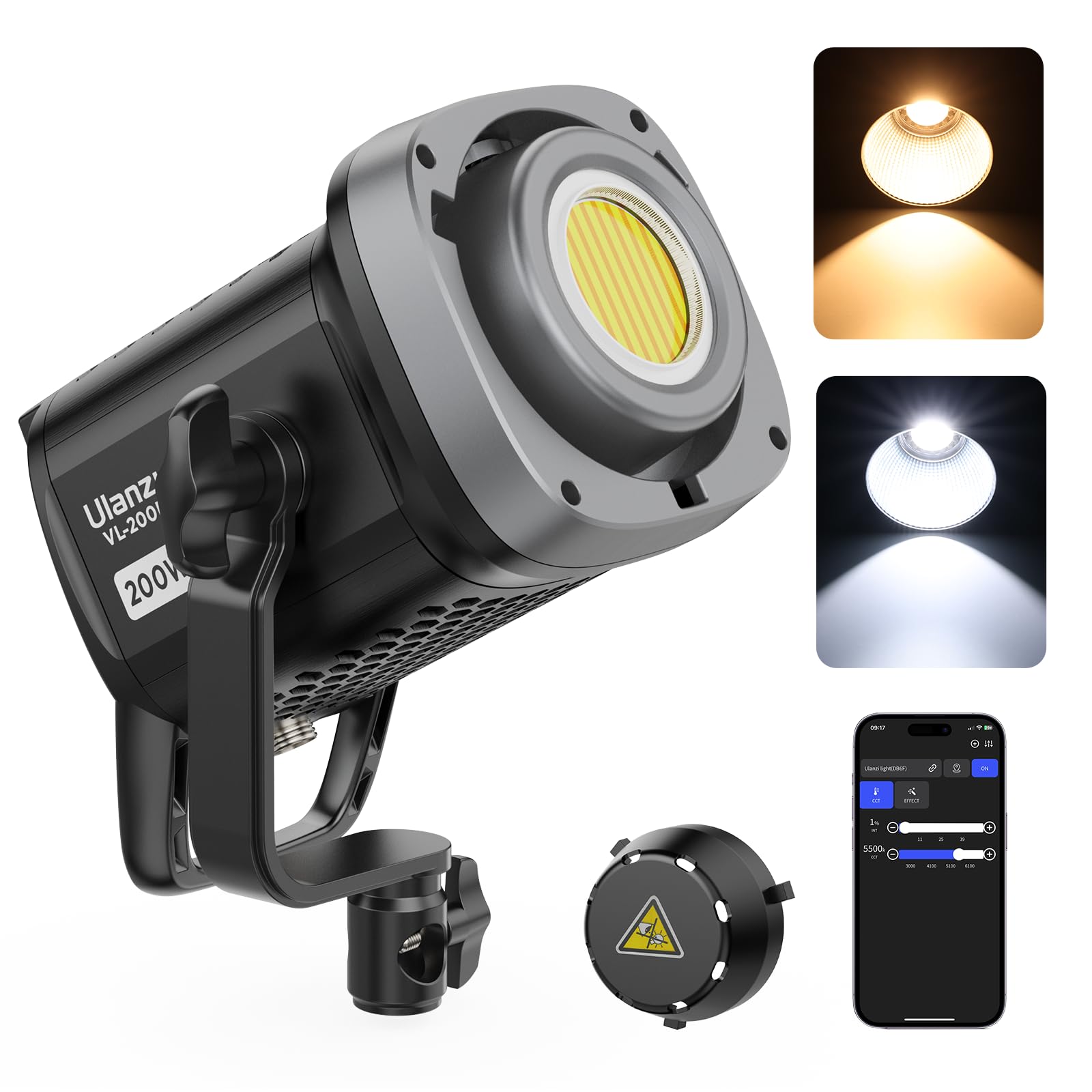 Photo 1 of Ulanzi 200W Bi-Color Bowens Mount Video Light