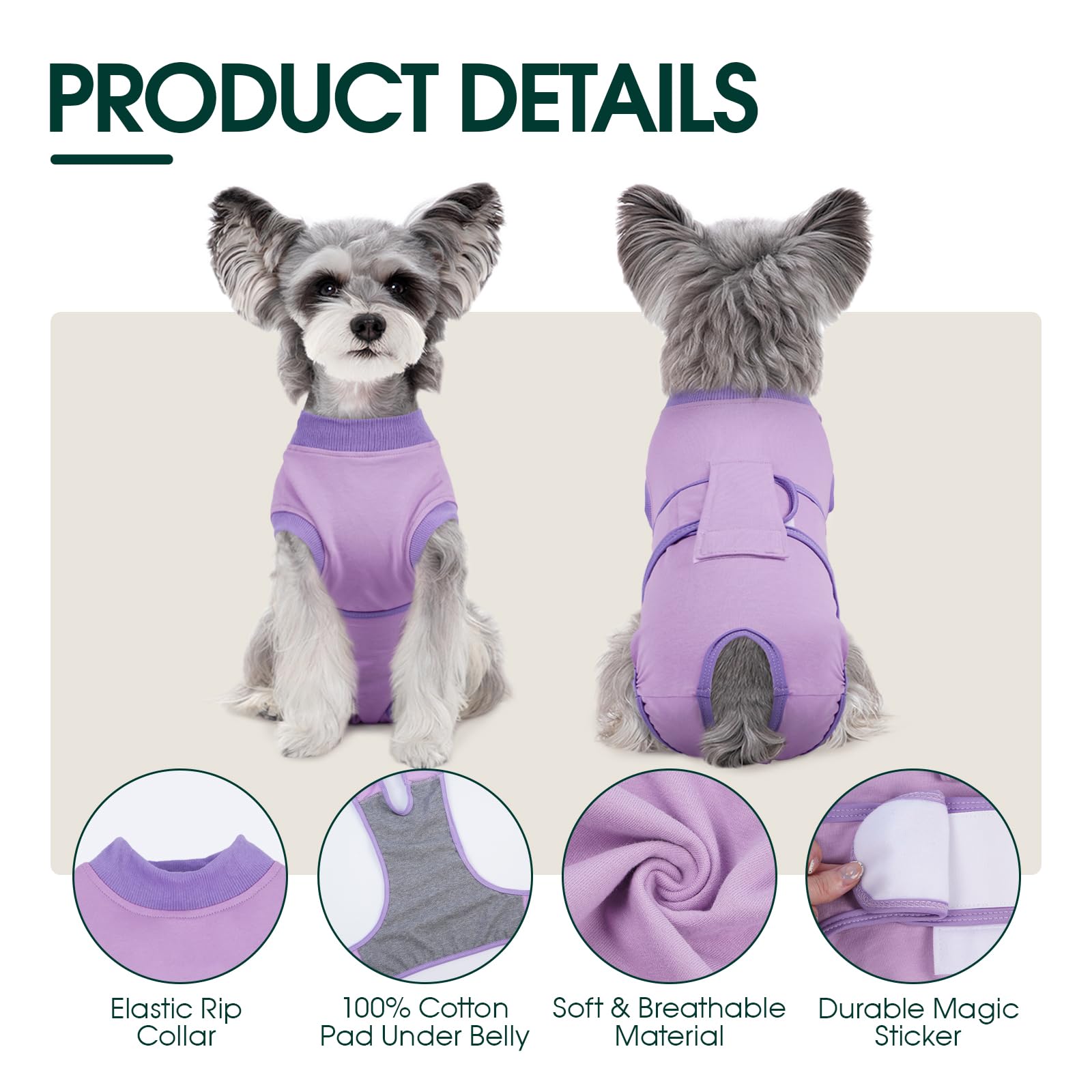 Kuoser S Dog Surgery Recovery Suit - Image 4