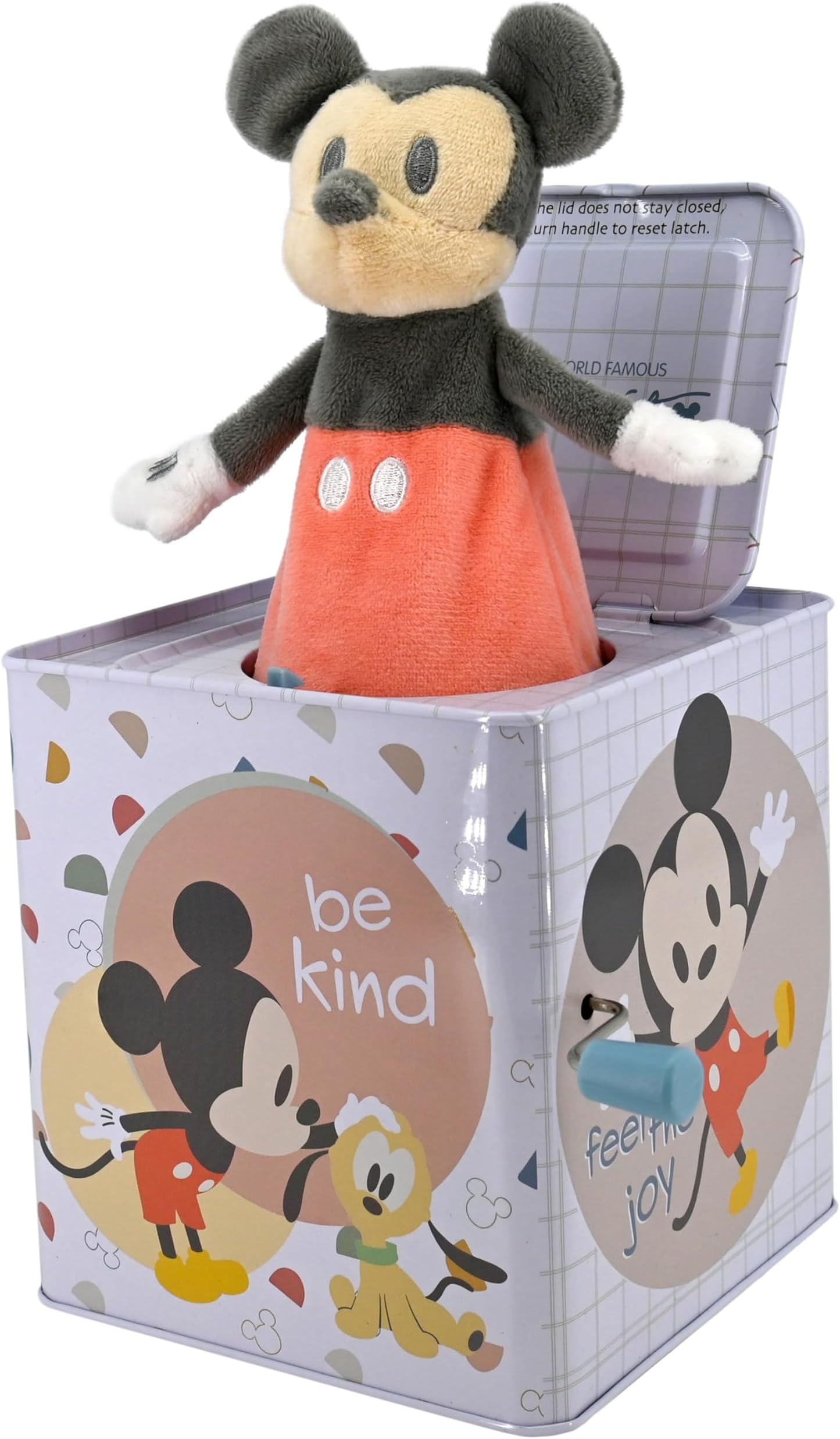 KIDS PREFERRED Disney Baby Mickey Mouse Jack in The Box Musical Toys for Babies and Toddlers, Plays “The Mickey Mouse March” Mickey Springs Out from A Colorful Box