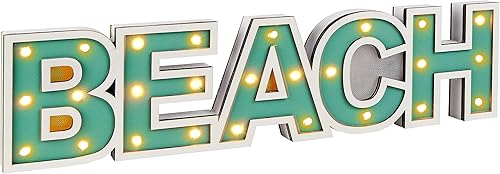 SAILINGSTORY - Letrero de playa con decoración costera ligera, decoración de playa para el hogar disponible en Yaxa El Salvador