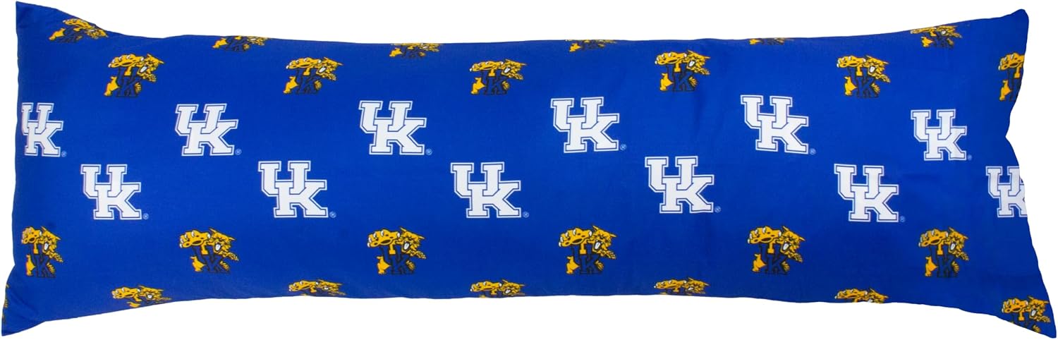 College Covers Everything Comfy Kentucky Wildcats Printed Body Pillow, 20" x 60"