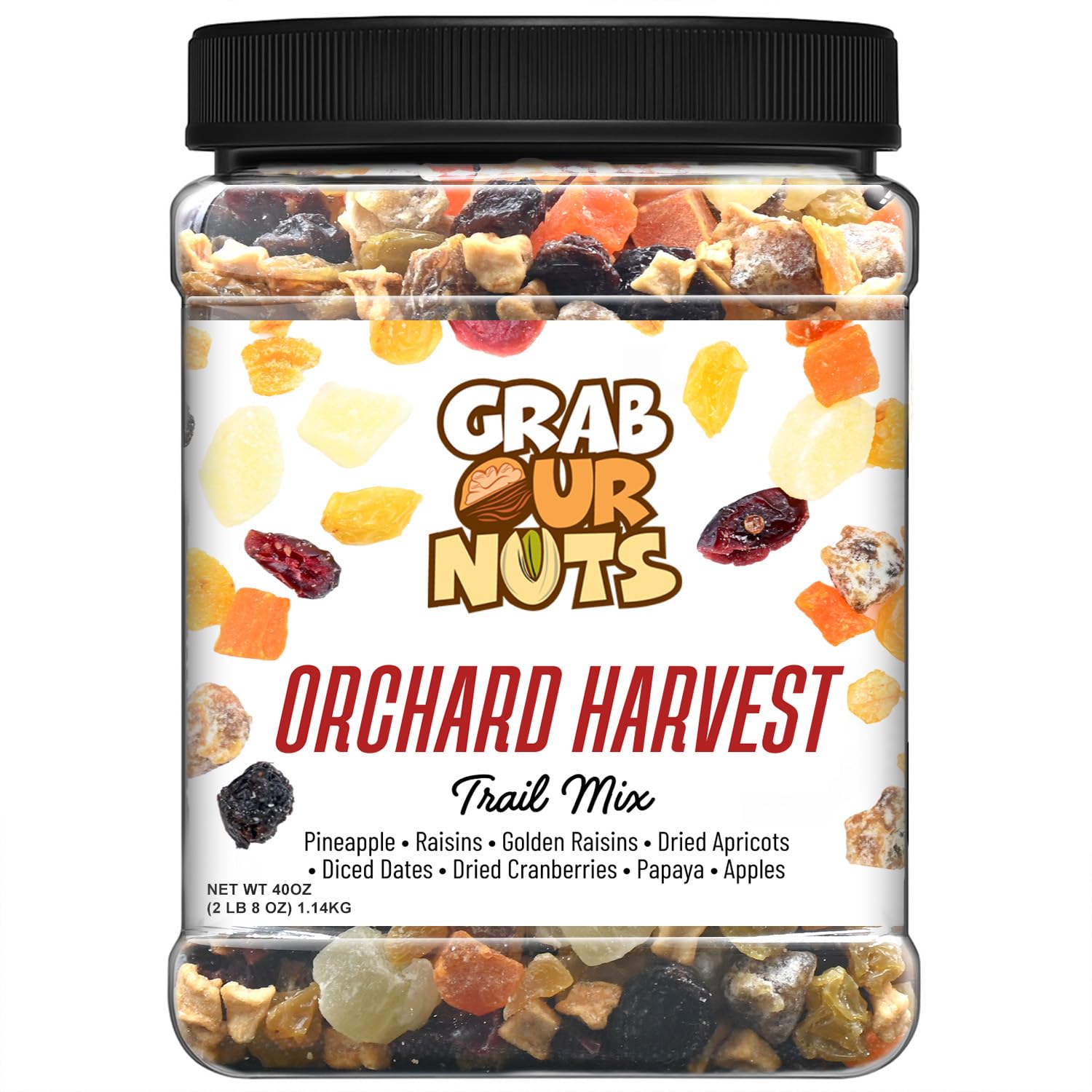 Amazon.com: Grab Our Nuts Orchard Harvest Trail Mix 40 Ounce Jar