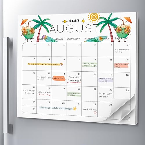 Calendario magnético para refrigerador  Calendario magnético para nevera  Funciona desde enero de 2024 hasta diciembre de 2025  24  Calendario