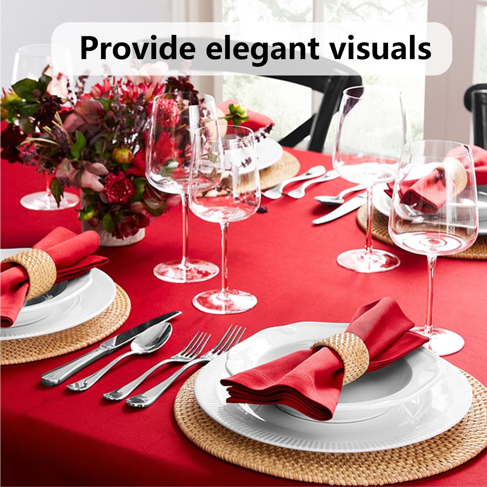 Tovaglia in plastica 137 x 274 cm Rossa - Big Party