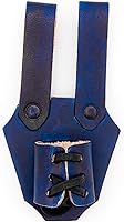 Vista 10 de Armory Replicas™ - Funda de daga de cuero genuino - Rana espada ajustable de inspiración medieval para armas pequeñas