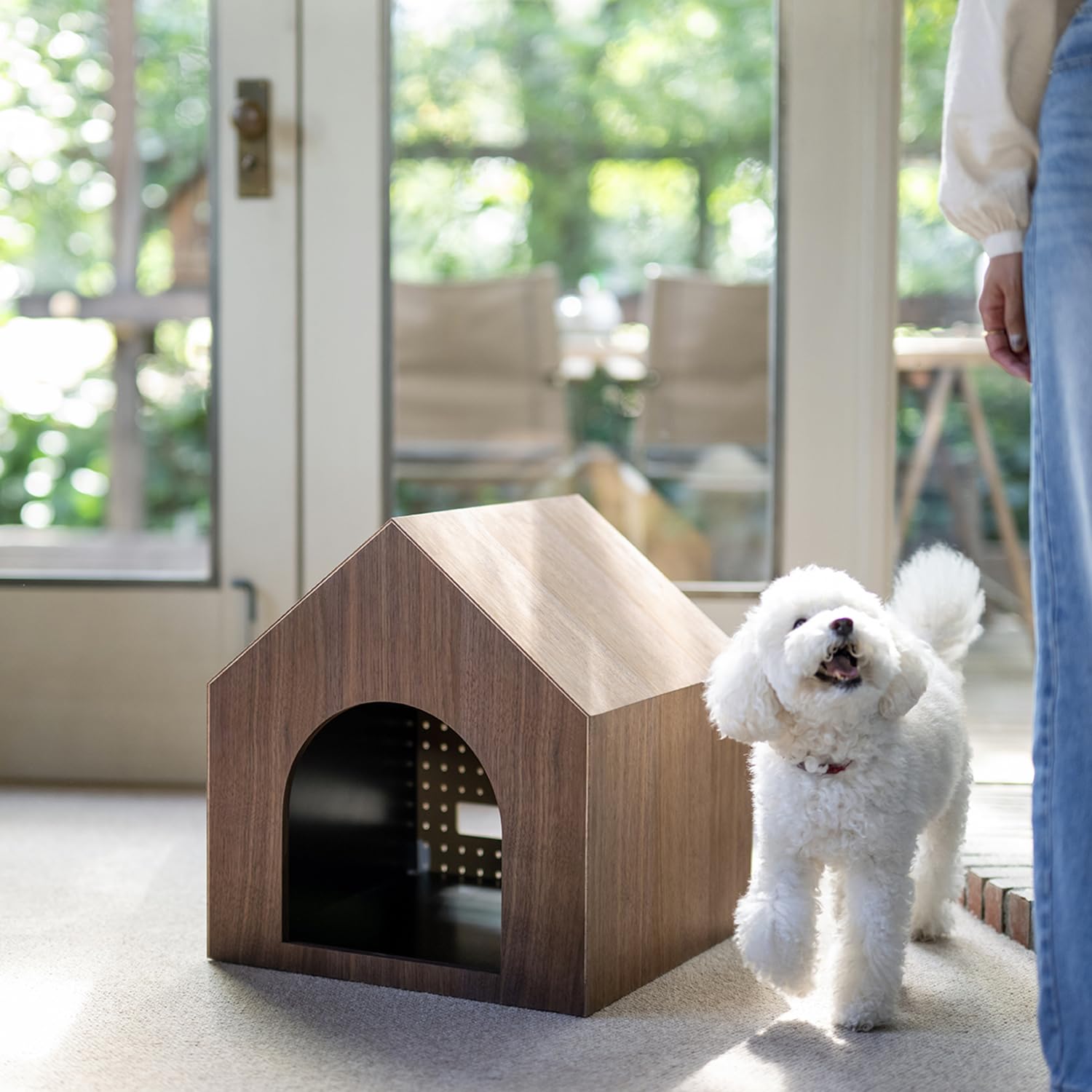 【価格相談可】一点物　オリジナル木製犬小屋　木造家屋　和風　屋外屋内室内 ペット Amazon | we original 犬猫 ウッドインテリアHouse | we original