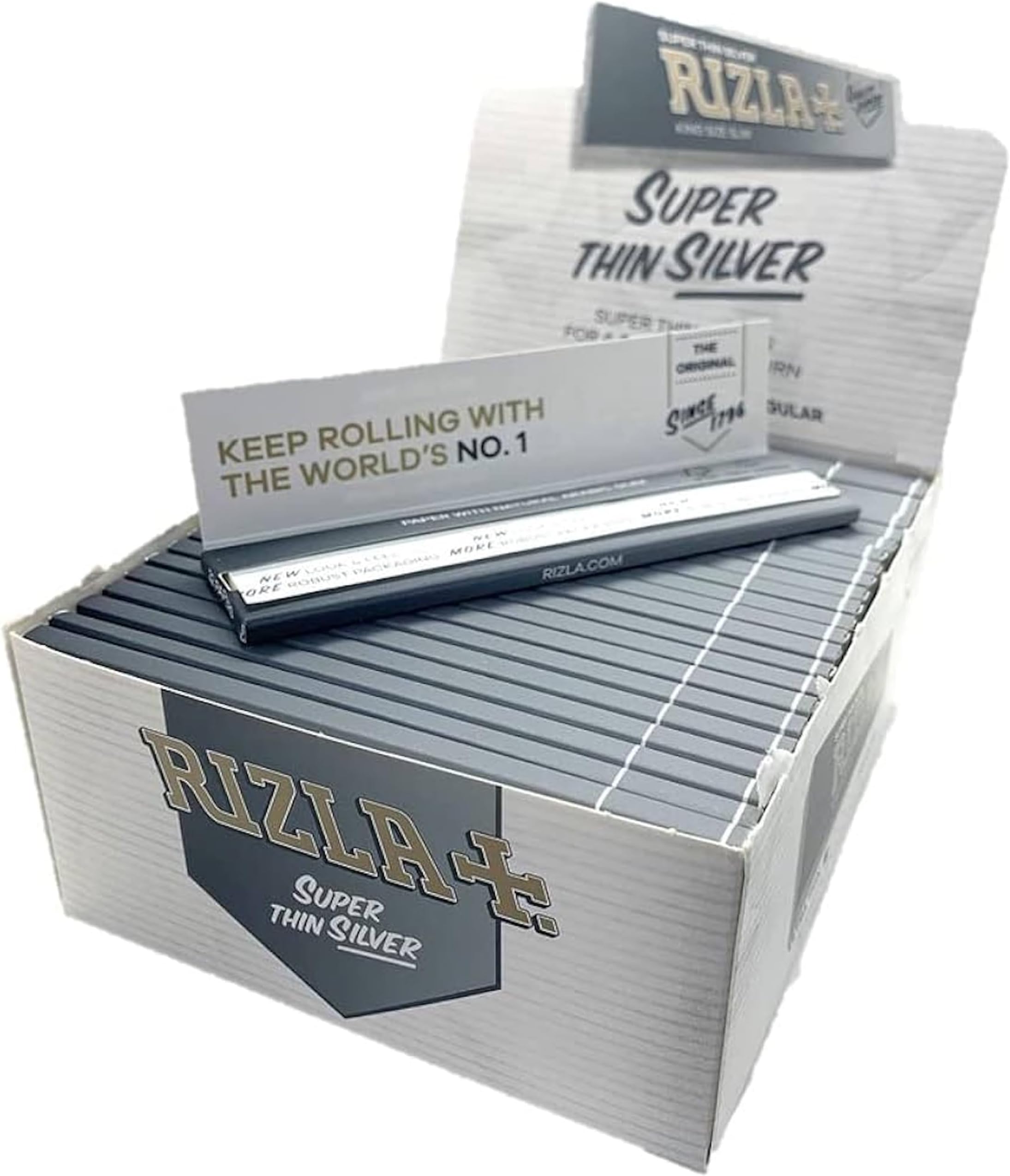 RIZLA シルバーキングサイズ（スリム） 5個セット