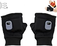 Vista 1 de Heated Gloves for Women, Portable Heating Gloves with Digital Display, Rechargeable Smart Thermostatic Electric Heated Fingerless Glove, Hand Warmer