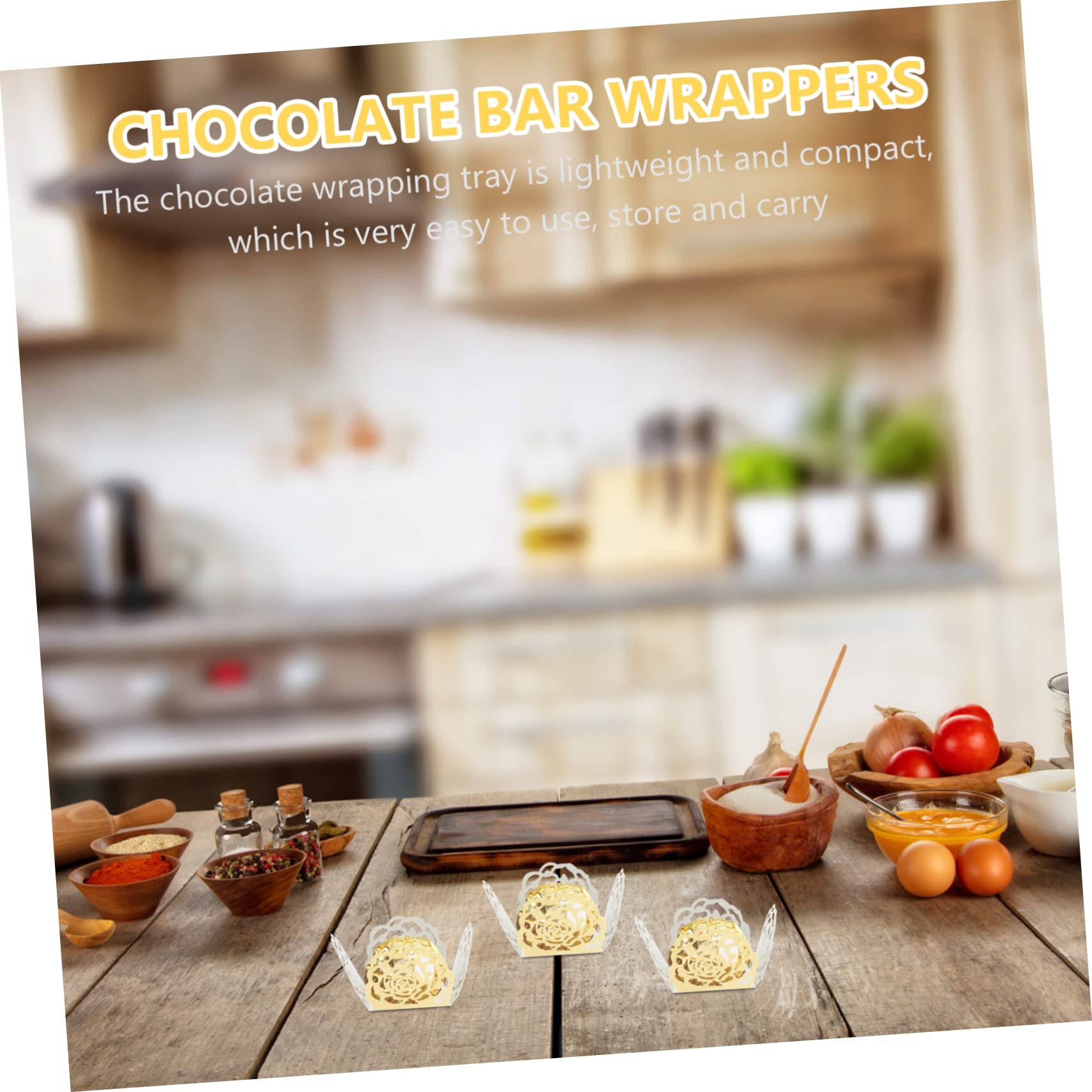 Cabilock 200piezas Tazas para Dulces De Boda Envoltorios De Chocolate Diseño para Fiestas y Celebraciones