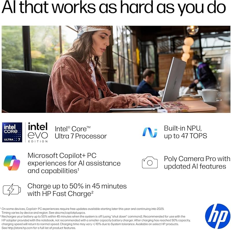iCarp Customized Laptop Made with HP OmniBook 7 Flip 16 2-in-1 Laptop 16" 3k OLED Touch Intel 8-core Ultra 7 258V (47 TOPS) 32GB RAM 512GB/1TB/2TB/4TB SSD w/Pen For Creator Business Professional Win11 image 7