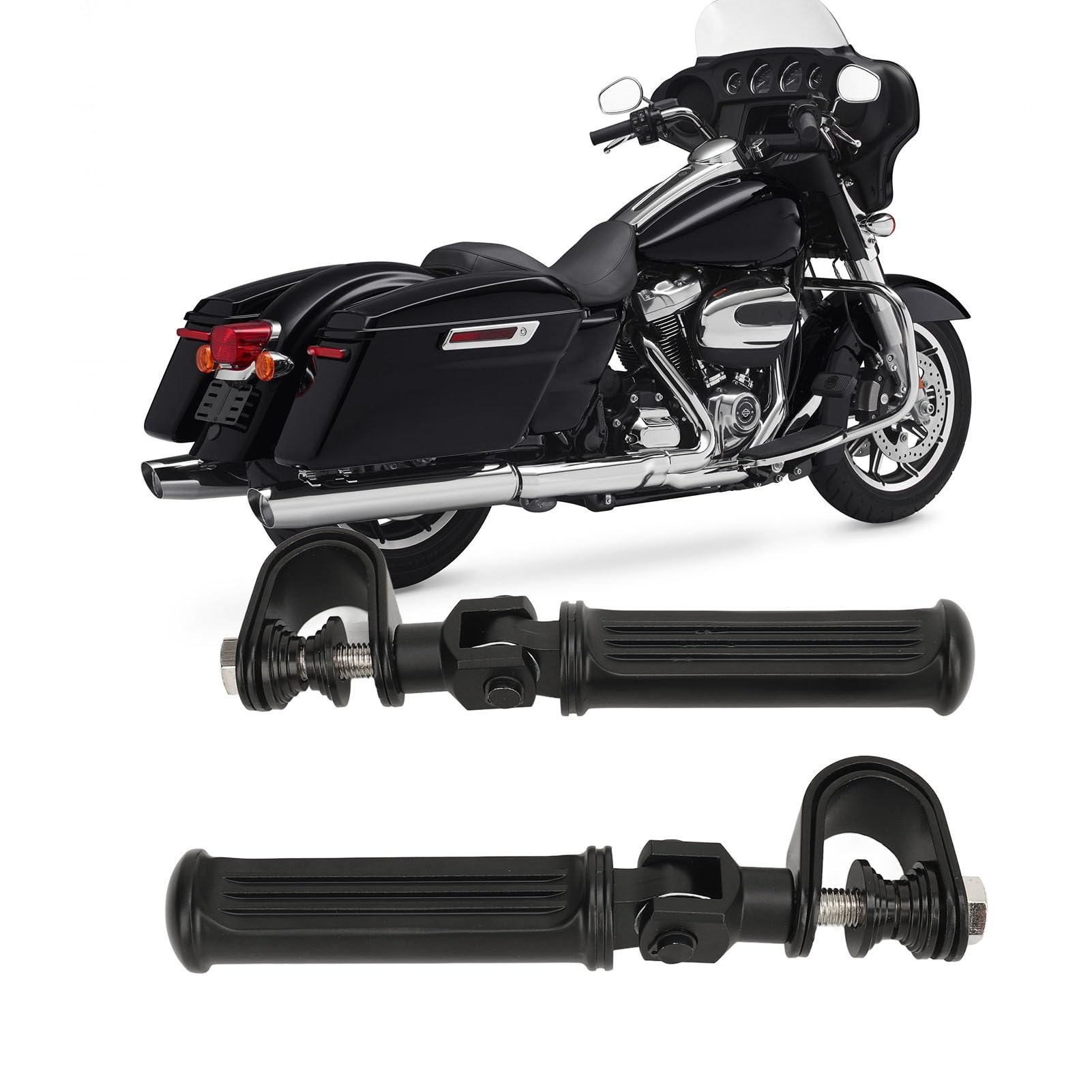 Kołki Motocyklowe, Uniwersalne Podnóżki od 25 Mm do 32 Mm do Osłon Silnika, Podnóżki ze Stopu Aluminium ze składaną konstrukcją dla Wygodnych Długich Przejażdżek na Rowerach Ulicznych i