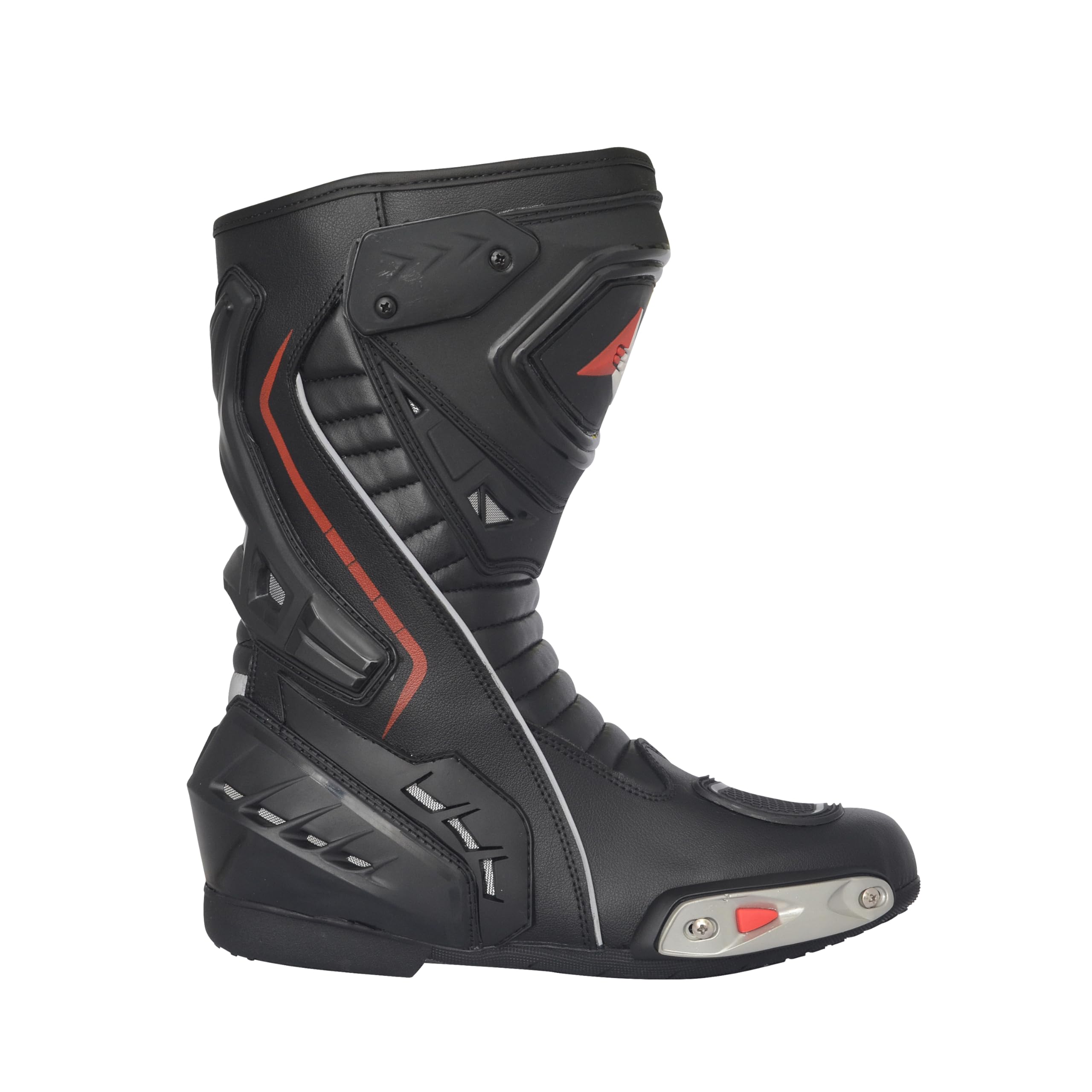 Bohmberg Stivali da Moto, Stivali Sportivi in Pelle, Pelle Resistente Idrorepellente con Protezioni Fisse/Design Molto Cool/urbano, motociclista