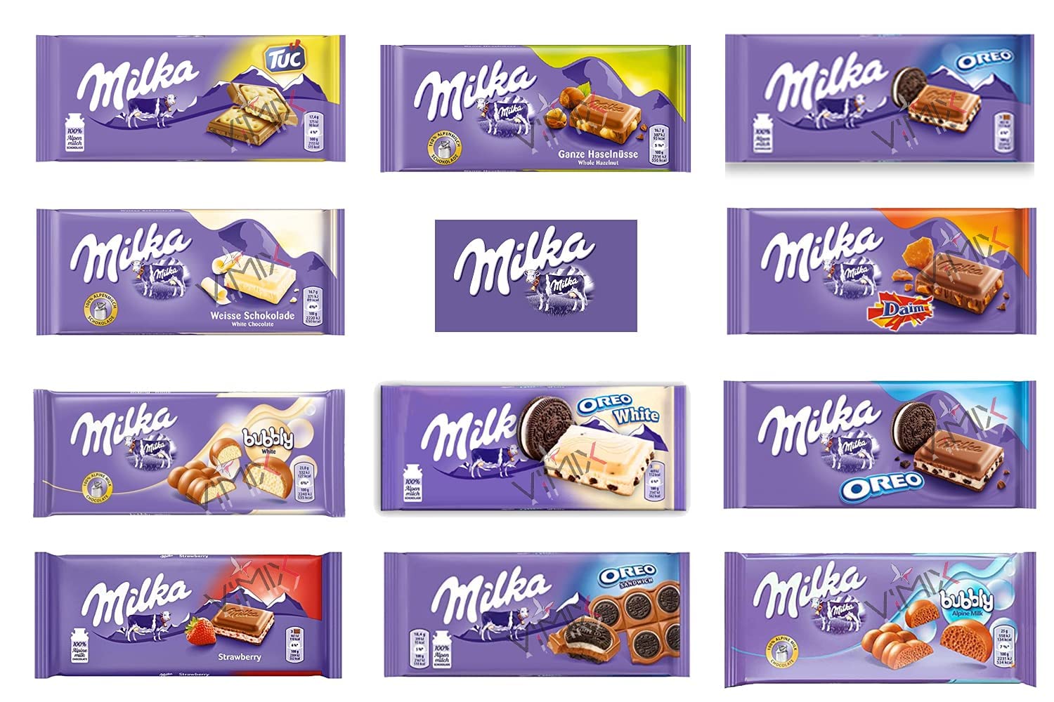 Milka Chocolate Flavors