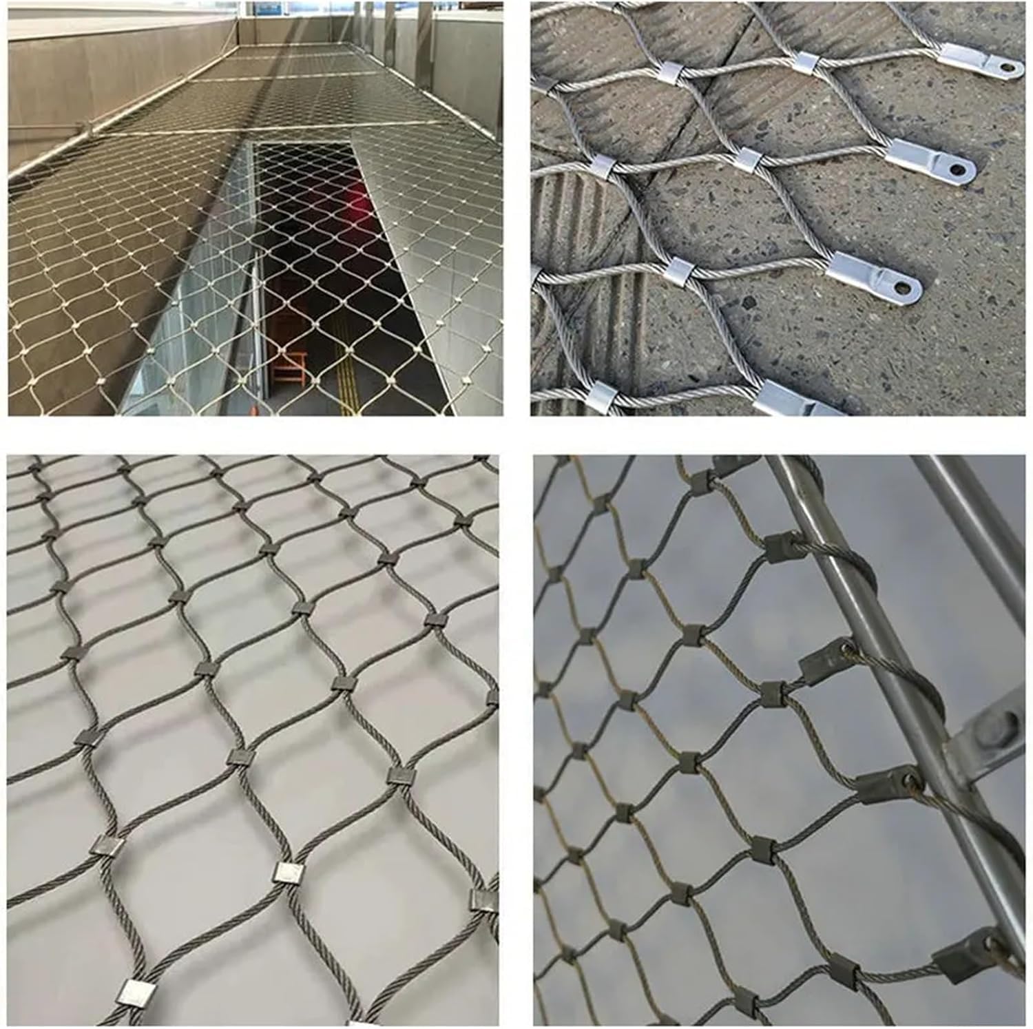 Siatka wolierowa ze stali nierdzewnej – 304 ogrodzenie dla ptaków do budowy ogrodu, bariera dla zwierząt, 3,5 cm, rozmiar oczek wielokrotnego użytku, 0,6 x 1,0 m