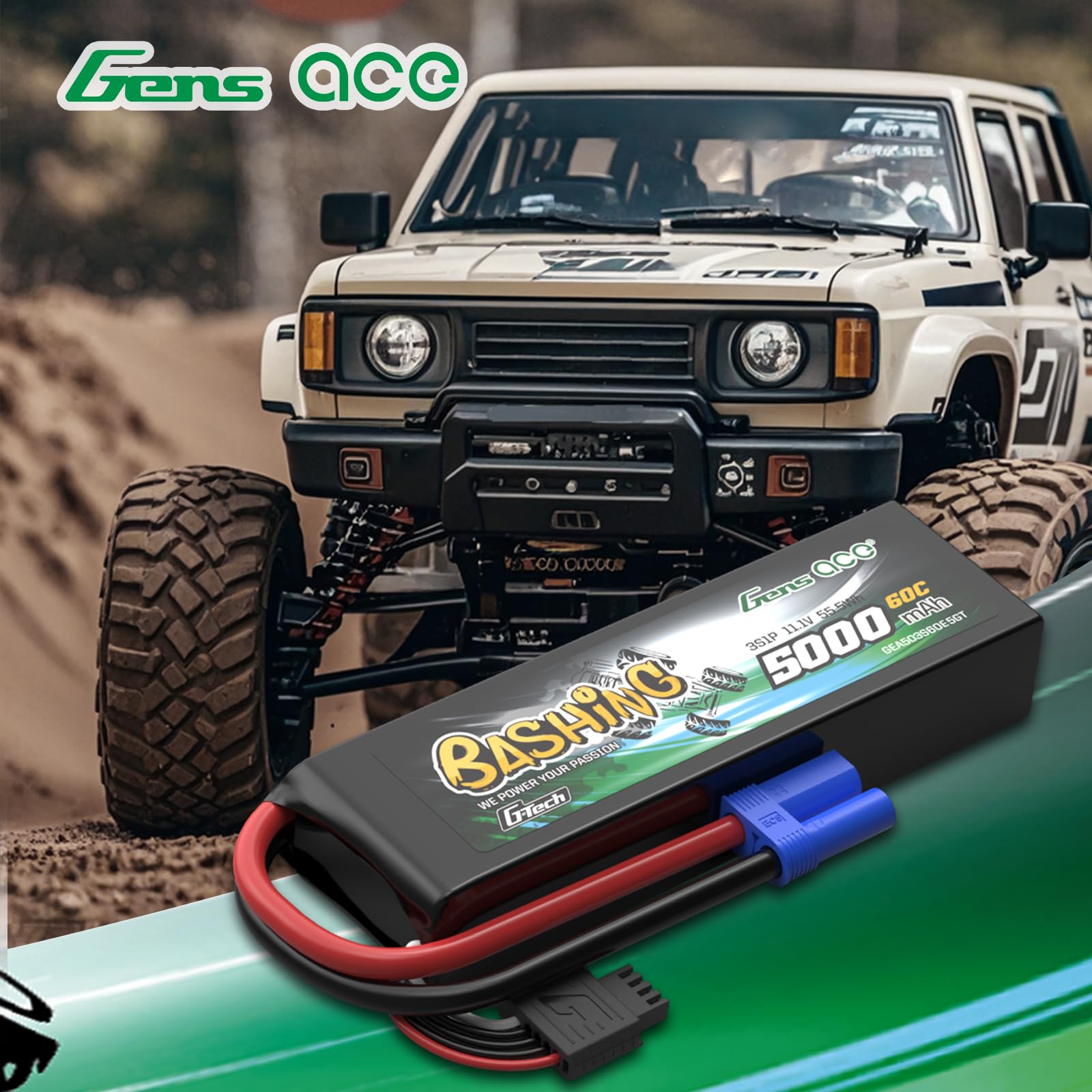 Gens ace 3S LiPo akumulator 11,1 V 5000 mAh 60C G-Tech EC5