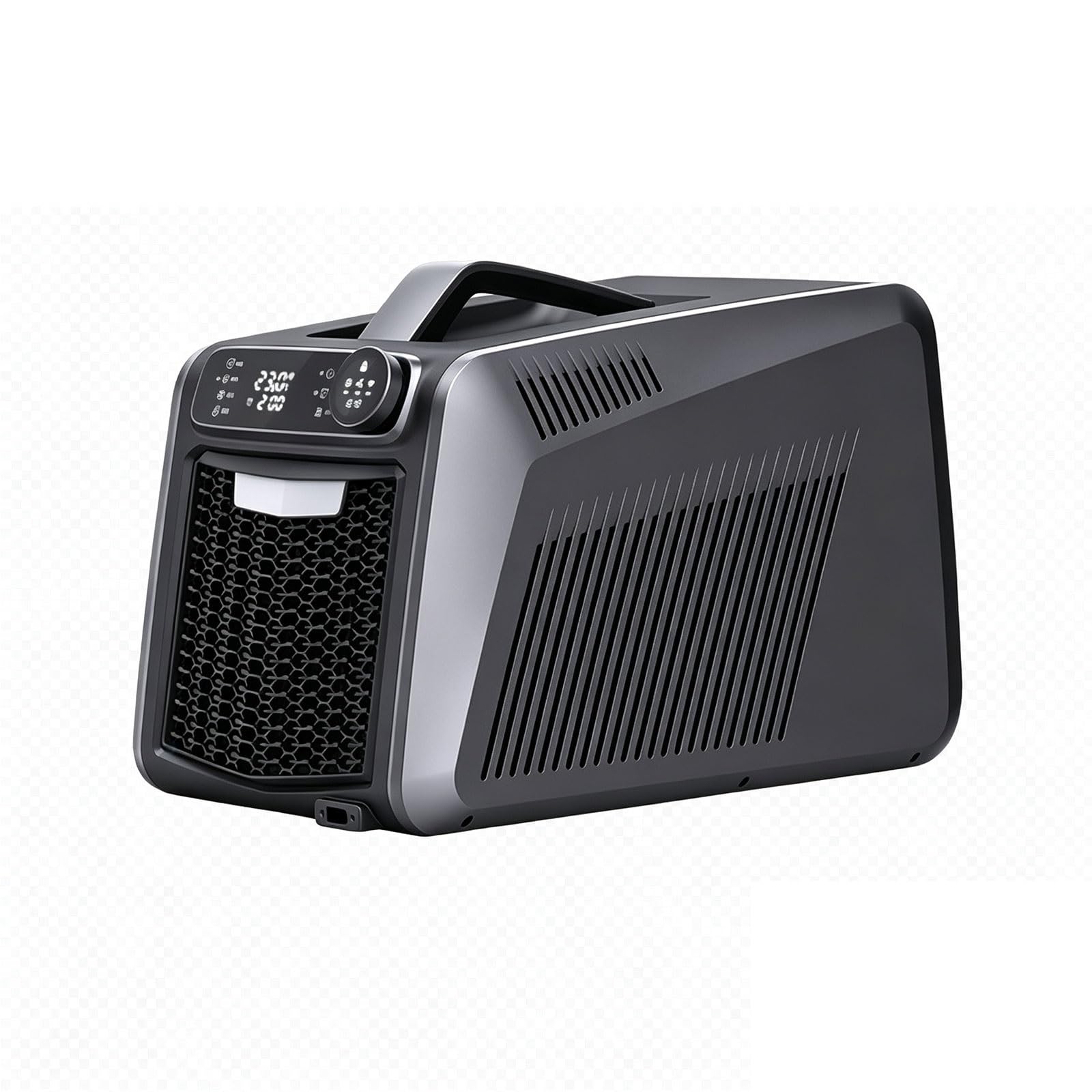 Condizionatore Portatile, 5460/6000 BTU, Raffreddamento 1600/1800 W | Senza Scarico Dell'Acqua Design Silenzioso Climatizzatore Campeggio Per Soggiorno Ufficio Camper(12V/24V/220V/1800W)