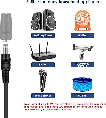 Miniatura 6 de Onite Enchufes de CC macho de 0157 x 0067in 0157 x 0053in 0138 x 0053in 0138in Mono 0118 x 0043in 0098 x 0028in 0093 x 0028in 0079 x 0024in Cable