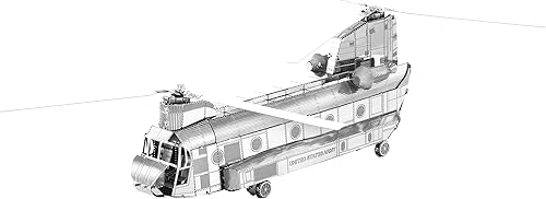 Miniatura 3 de Metal Earth CH-47 Chinook Kit de modelo de metal 3D con pinzas Fascinaciones