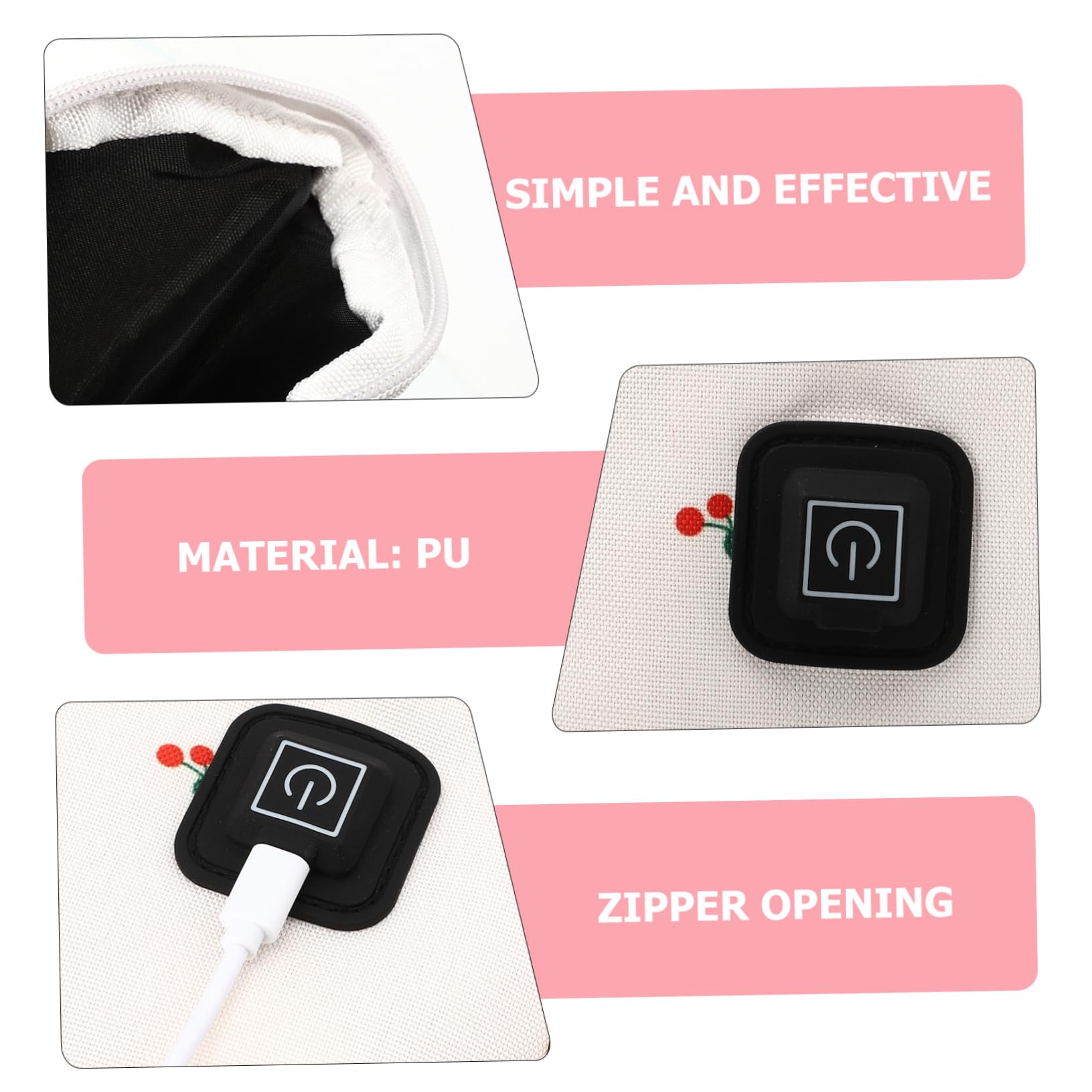 Yardwe Milk Heating Pouch Car Bottle Heater Cover Insulated Feeding Bottle Warmer Sandwich Design Keep Milk Warm on The Go Random Style