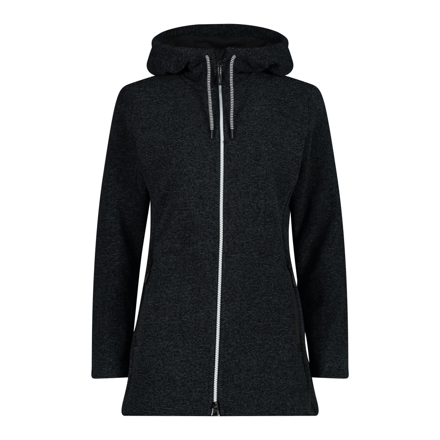 CMP Women's Knitted Tech Fleece Jacket with Fixed Hood Jacket