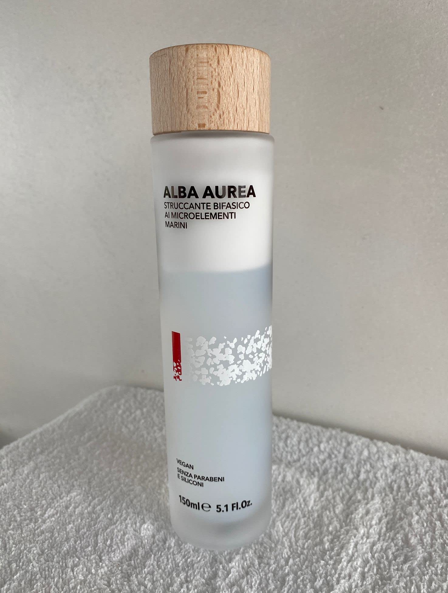 Alba Aurea struccante Viso bifasico ai microelementi marini e alga spirulina. 150 ml.