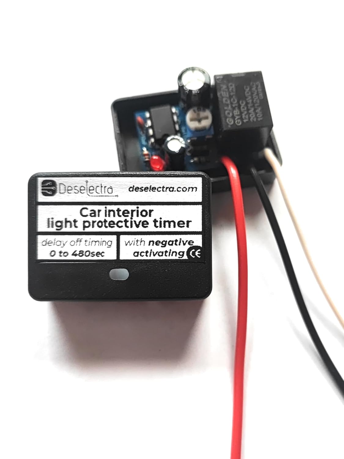 Negative car Dome Interior Light Switch Timer Prevent Battery Drain delay Off 0-480s