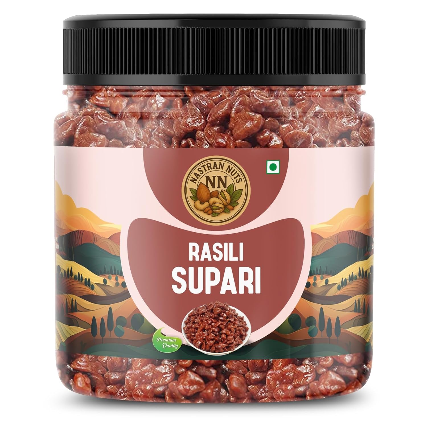 NASTRAN NUTS Rasili Supari | Mouth Freshener | After-Meal | Sweet and Refreshing | Breath Freshener | Traditional Indian Supari (250g)