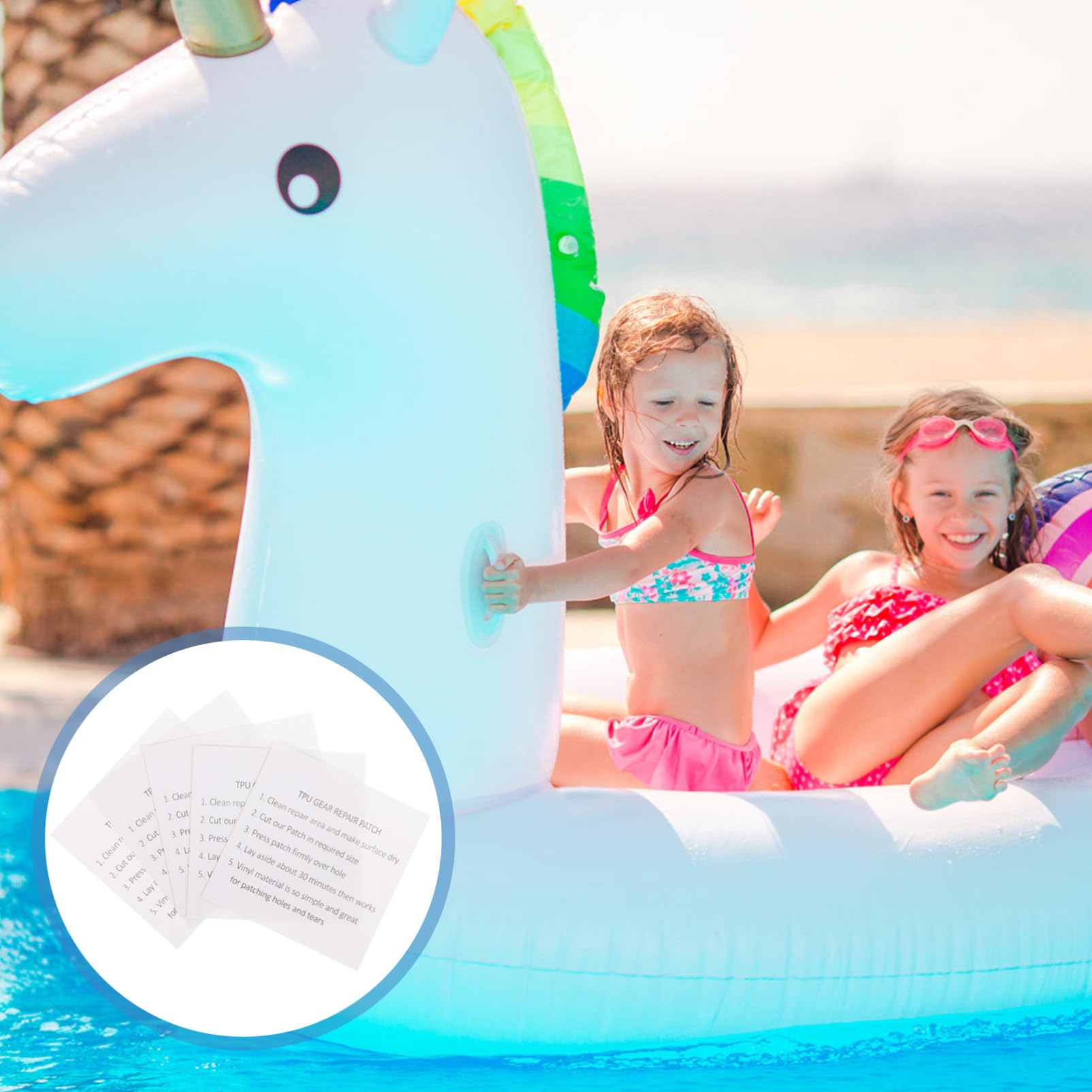 OSALADI 4 Sätze Zeltreparatur Flicken Tipps Für Schlauchboote Zum Schwimmen Boje Für Robustes Reparaturband Haushaltsbedarf Reparaturband Robuster Aufkleber 25 Stück * 4