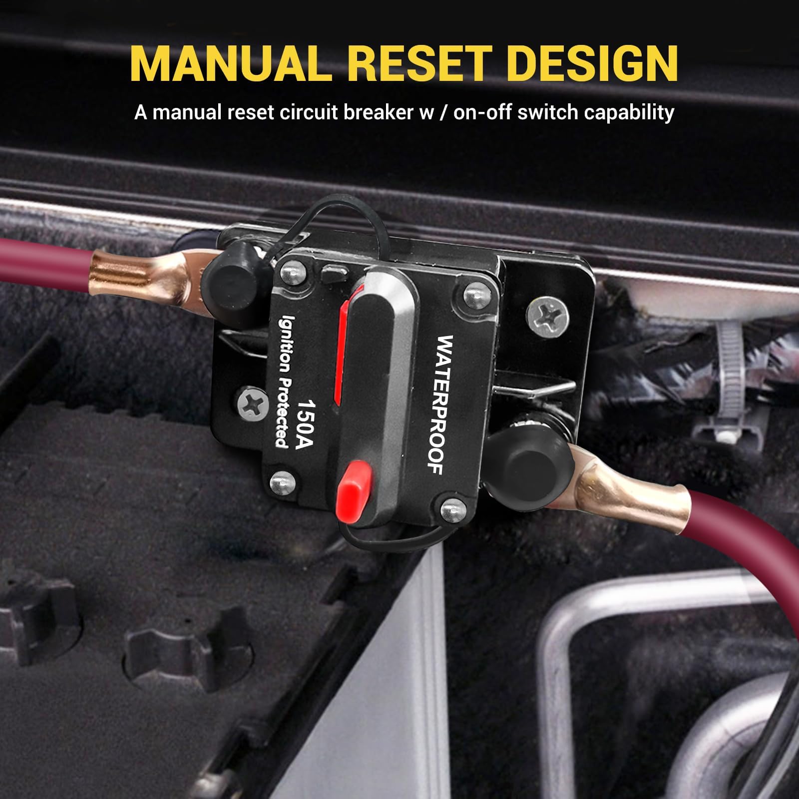 150 Amp Marine Circuit Breaker - DC 12V-48V -2 150 Amp Marine Circuit Breaker - DC 12V-48V -2