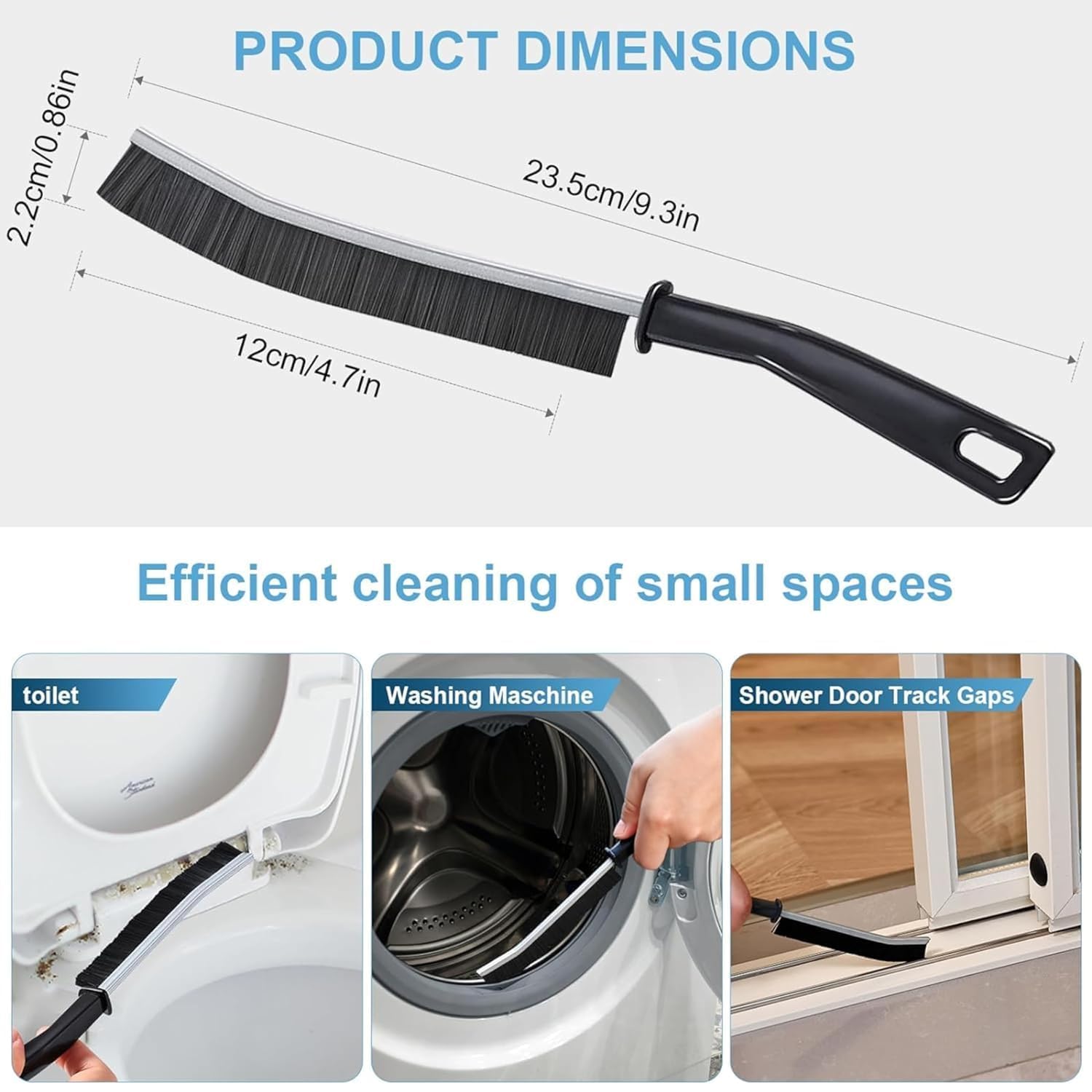 SHITHI 13-Piece Cleaning Combo – 10 Reusable Stainless Steel Wire Dishcloths + 3 Tile & Gap Cleaning Brushes | Multipurpose Scrubber Set for Kitchen, Bathroom & Home Use 2