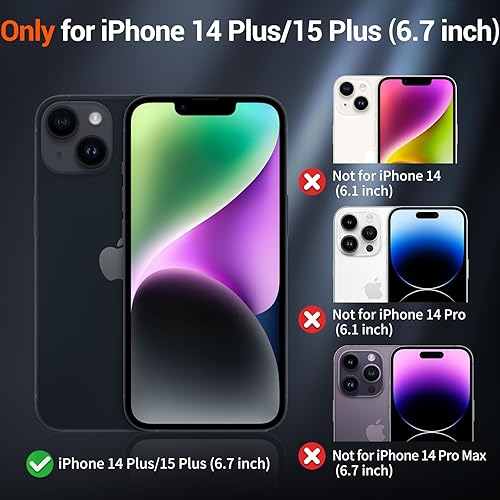 Miniatura 89 de SUPFINE - Funda magnética para iPhone 13 Pro Max (compatible con MagSafe), (protección contra caídas de grado militar de 10 pies), delgada, Negro