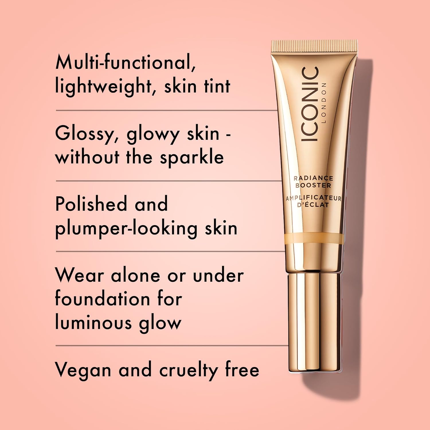 ICONIC LONDON Radiance Booster | Liquid Radiance Lightweight Skin Tint for a Glowy Makeup Look, Cruelty Free, Vegan Makeup - Image 2