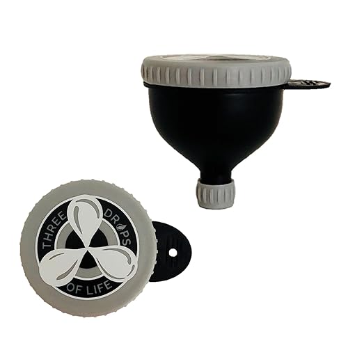 Embudo de proteína en polvo para llevar embudos de proteínas más convenientes y sin ensuciar para viajes, cucharas de relleno N Go más fáciles (1,