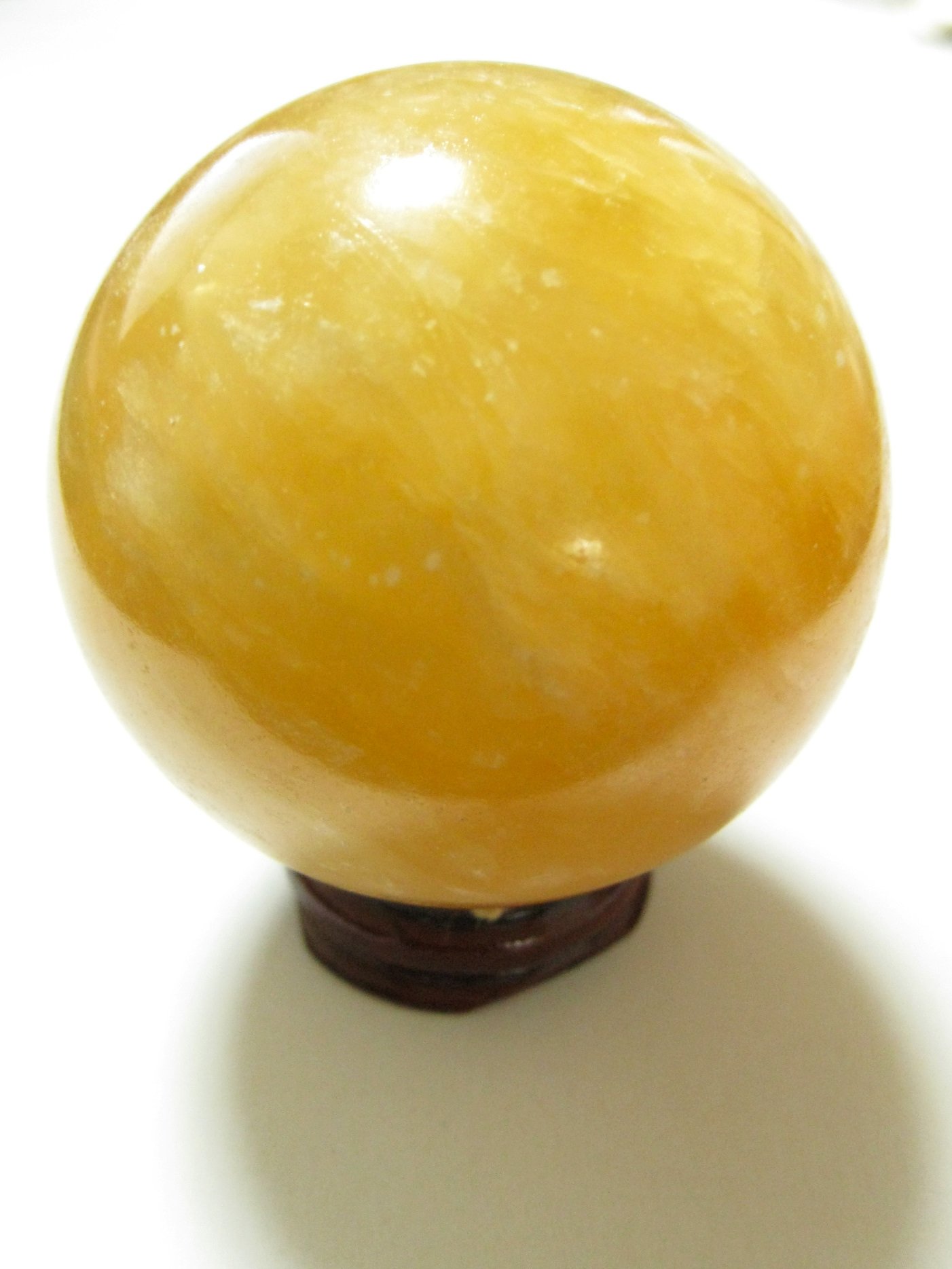 Amazon.co.jp: 【希望 富 53.9mm 丸玉 イエロー トパーズ 221g】11月