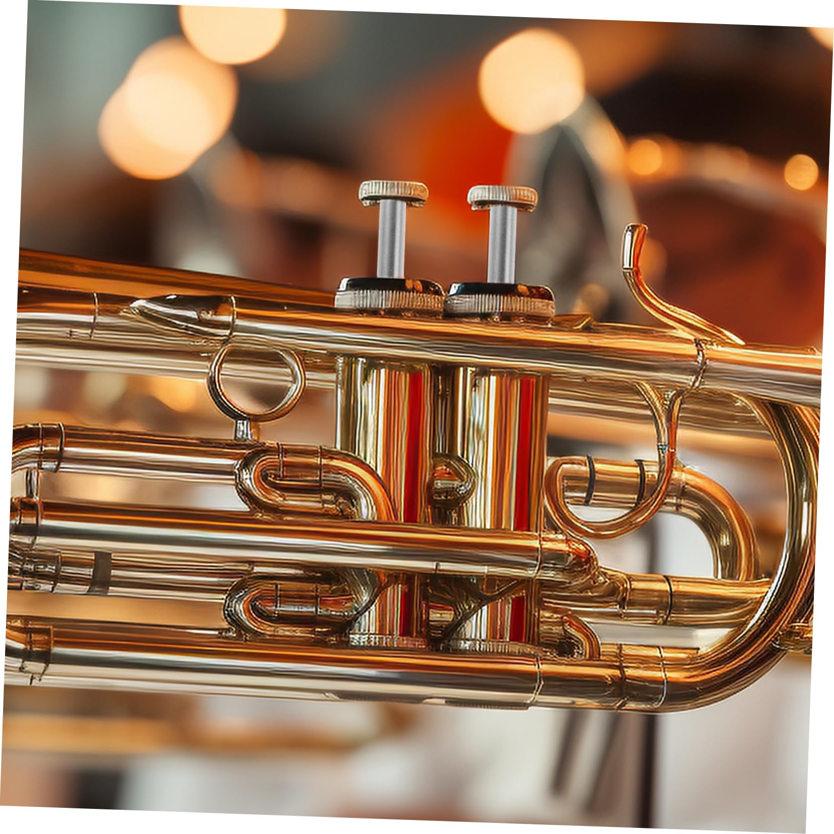 Toyvian Accesorio para Trompa Tenor de Acero Inoxidable, Práctico y Fácil de Almacenar, Varilla de Pistón de Repuesto para Instrumento Musical de Color Plata