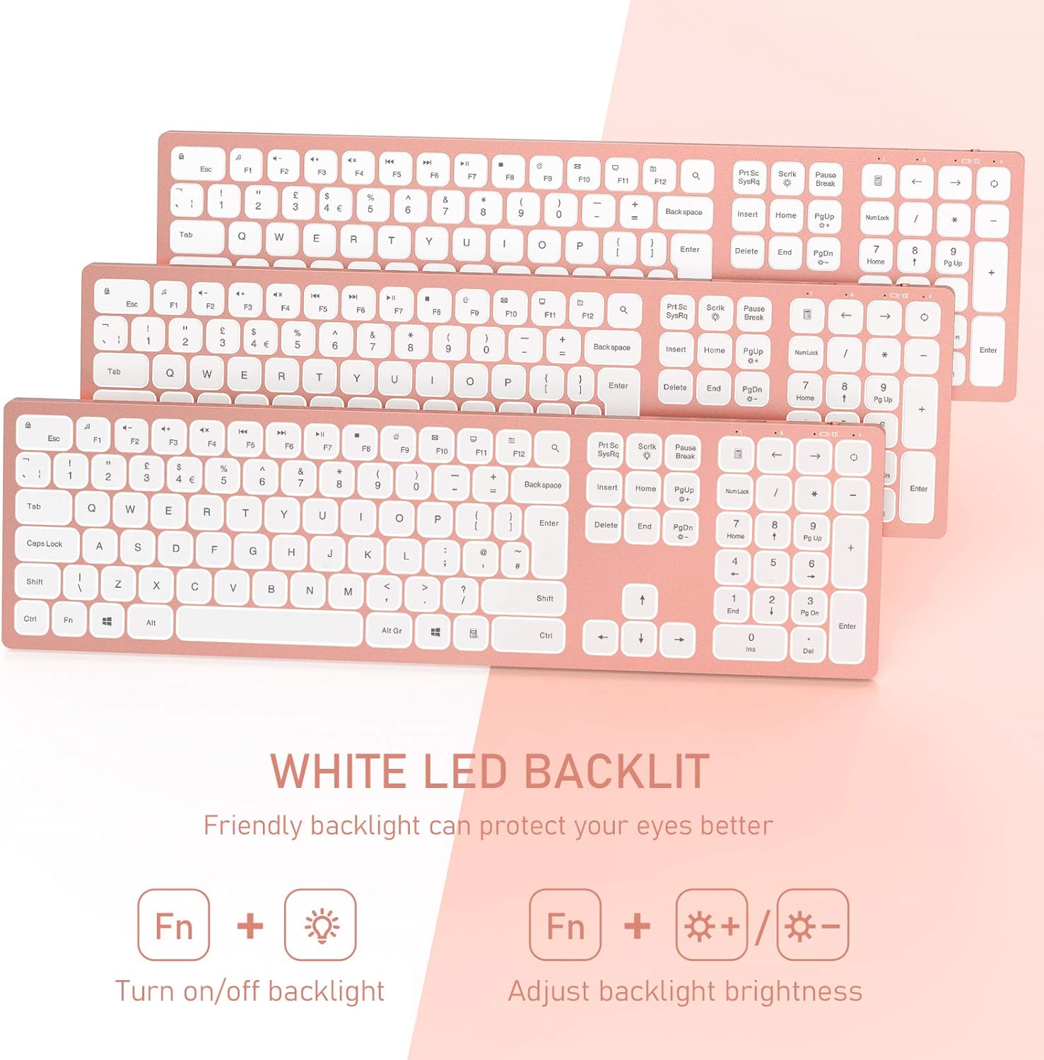Backlight control instructions for seenda keyboard