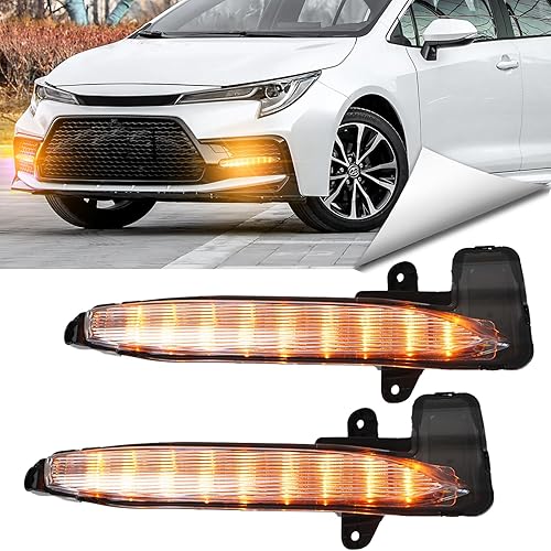 Kit completo LED antiniebla delantera DRL para Toyota Corolla 2021-2023 SE XSE, funciona como luces direccionales secuenciales dinámicas, kit de