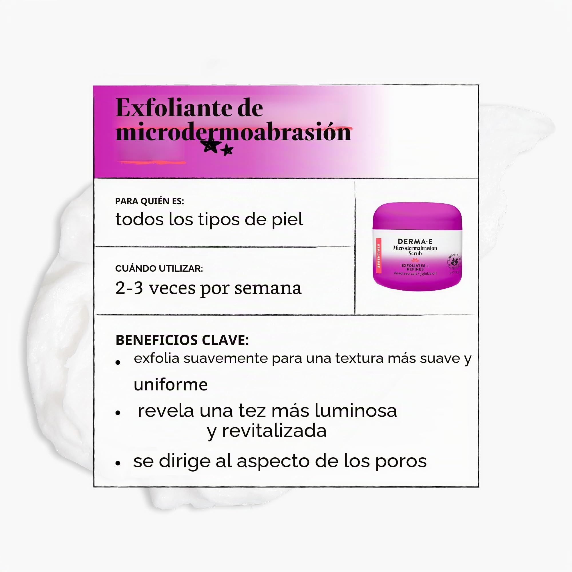 Derma E - Exfoliante de microdermoabrasión (56 g)