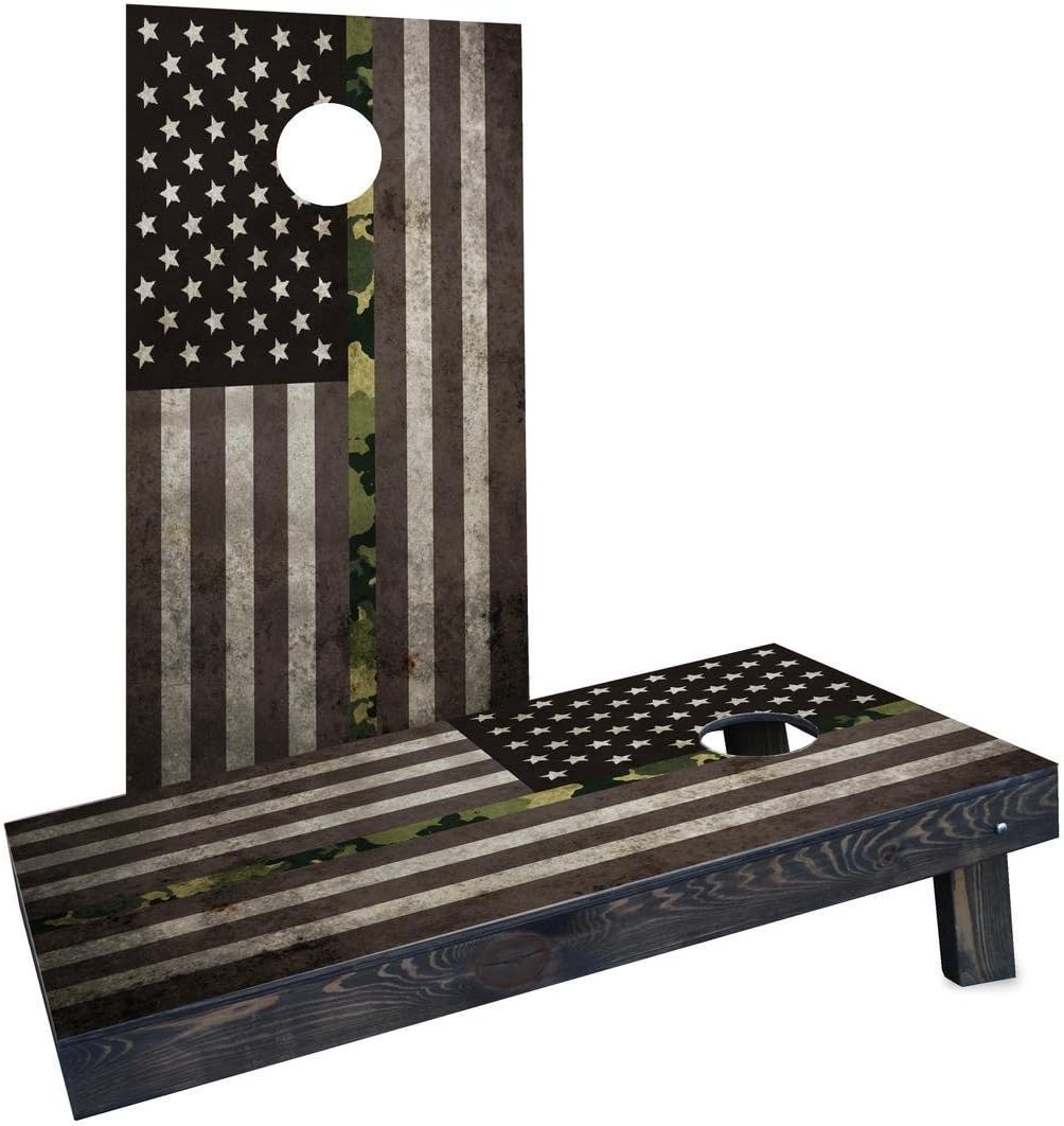 Custom Cornhole Boards CCB1220C American Thin BDU (Marines) Line Cornhole Boards